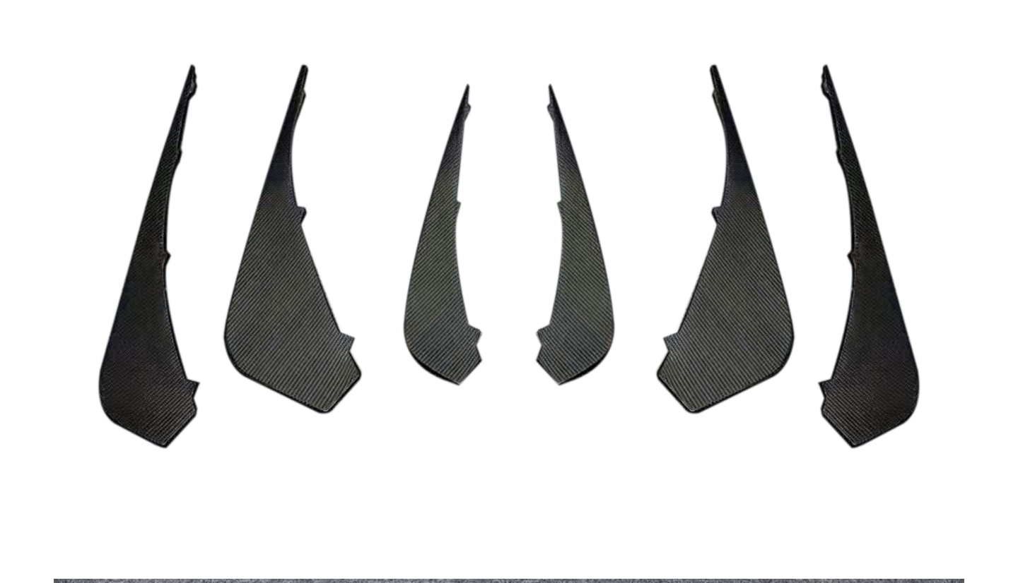 Ferrari 488 V Style Dry Carbon Parts - styling reference for Rear Diffuser