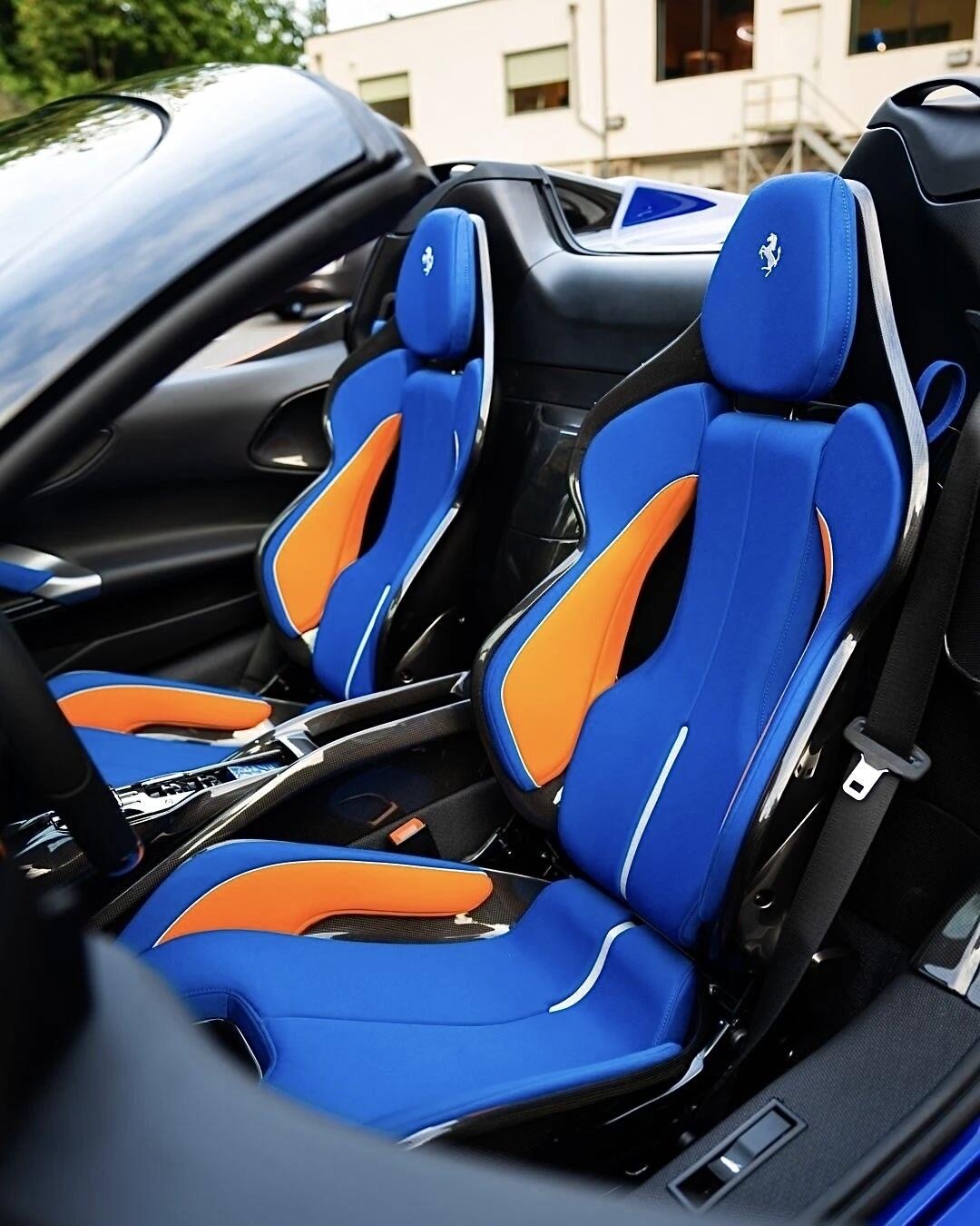 Ferrari 296 / SF90 Style Dry Carbon Bucket Seat - styling view
