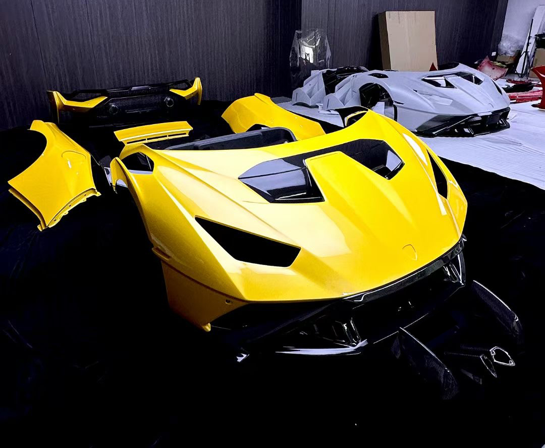 Lamborghini LP580/600/610 STO Style Dry Carbon Conversion Kit - styling view