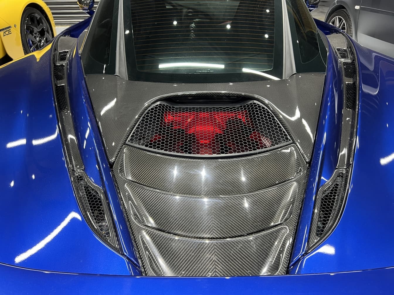 2017-2023 McLaren 720S Coupe OEM Rear Engine Hood Dry Carbon Fiber Bodykit