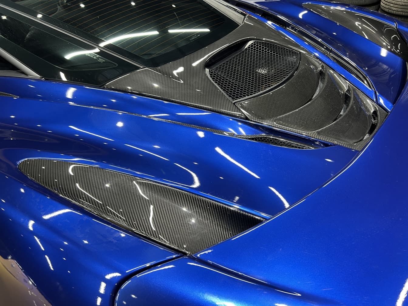 2017-2023 McLaren 720S Coupe OEM Rear Engine Hood Dry Carbon Fiber Bodykit
