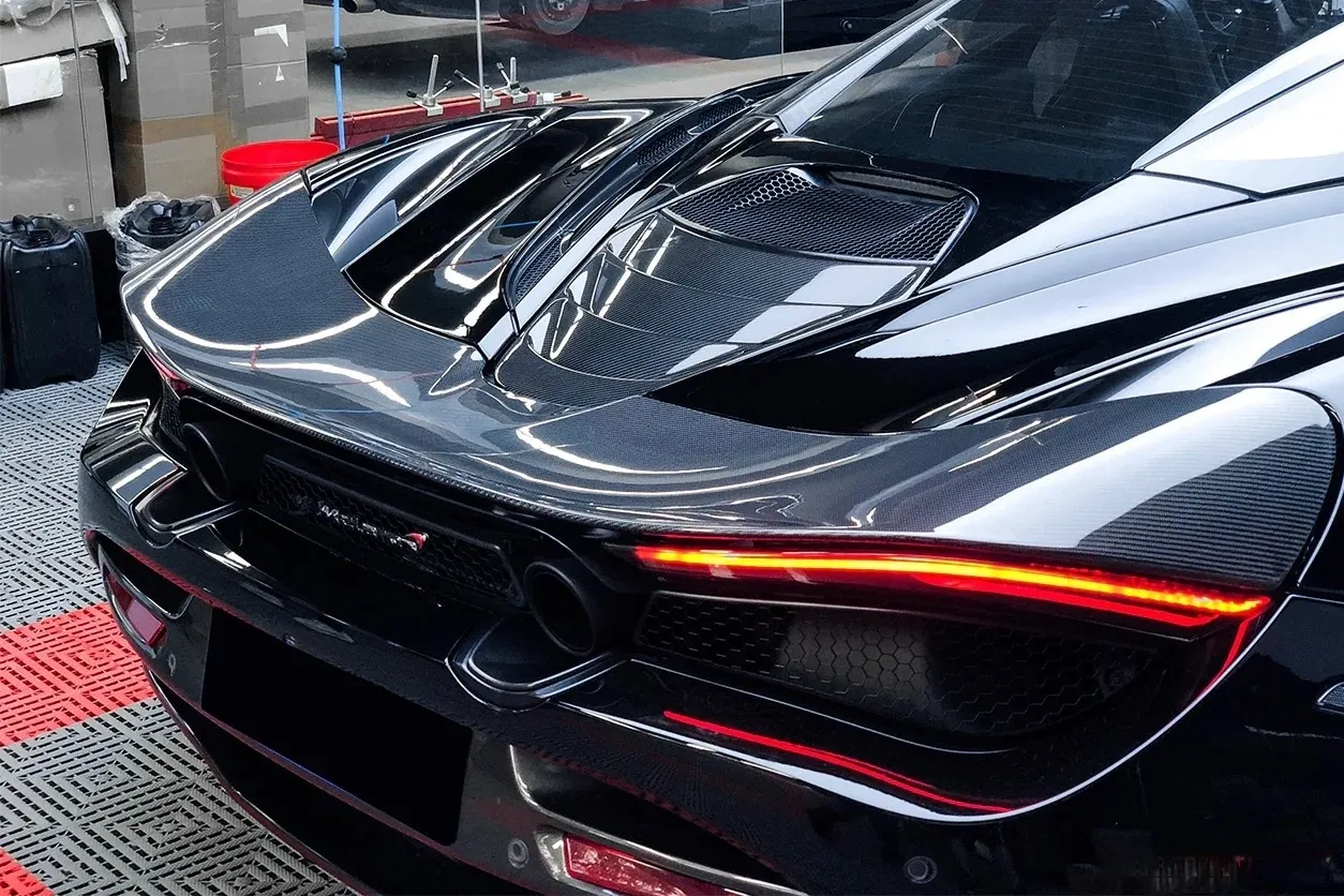 2017-2023 McLaren 720S Coupe OEM Rear Engine Hood Dry Carbon Fiber Bodykit