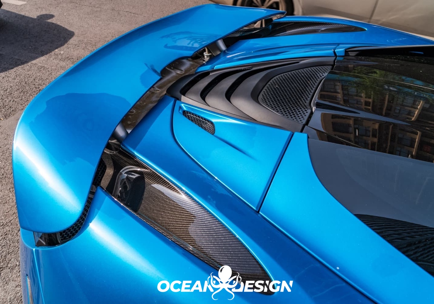 2017-2023 McLaren 720S Spoiler Dry Carbon Fiber V Style Bodykit