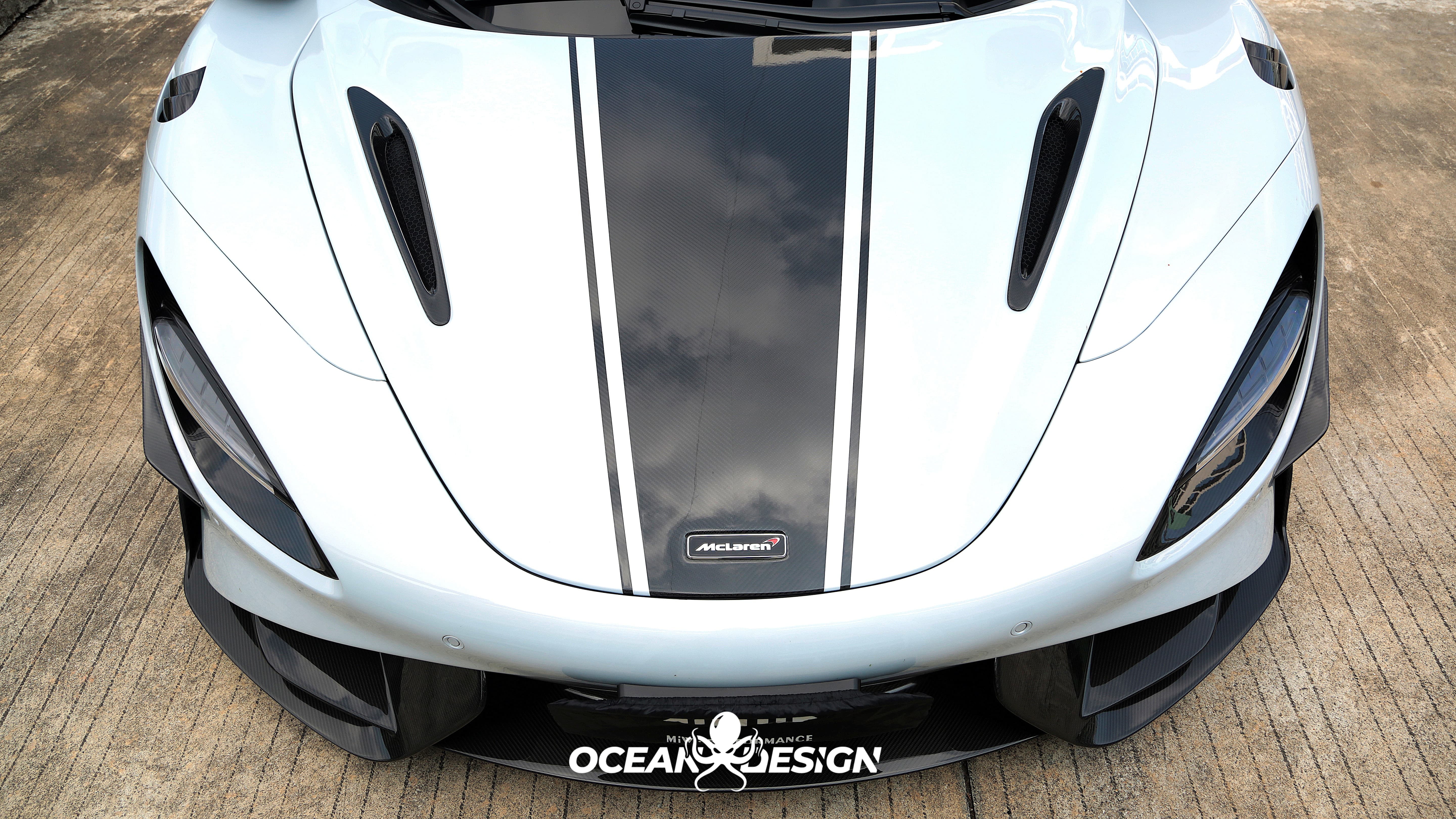 2017-2023 McLaren 720S 765LT OEM Style Hood Bonnet Dry Carbon Fiber Bodykit