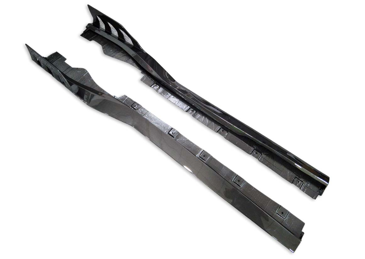 Ferrari F8 K Style Dry Carbon Parts - styling reference for Side Skirts