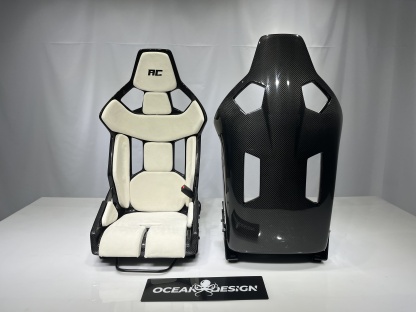Porsche GW Style Dry Carbon Bucket Seat - styling view