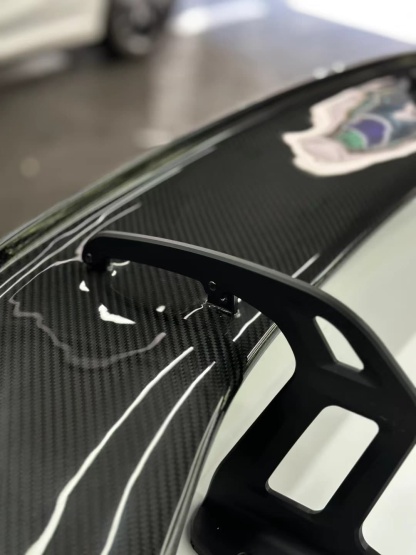 BMW G87 M2/G80 M3/G82 M4 AK Style Dry Carbon GT Wing - styling view