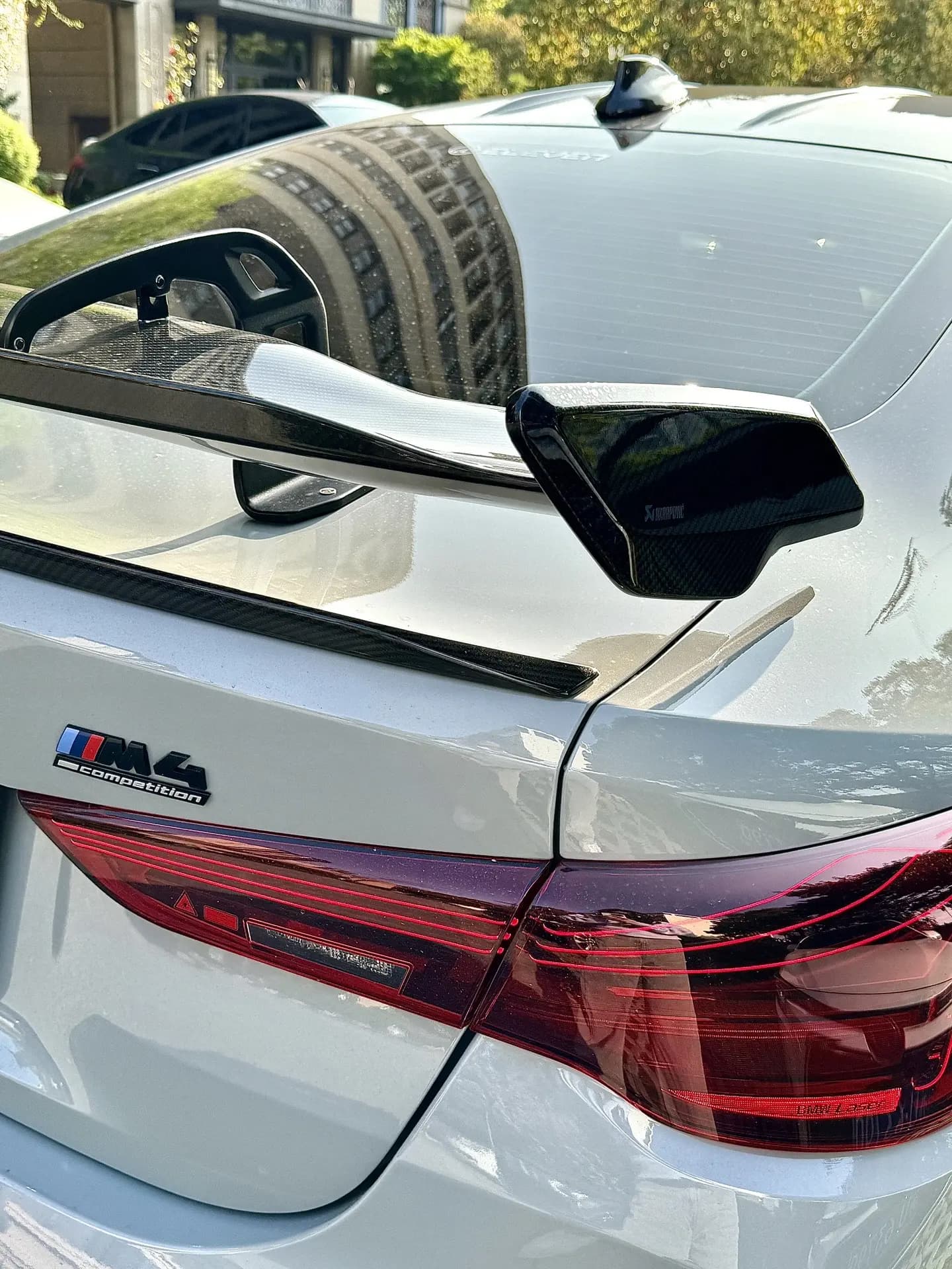 BMW G87 M2/G80 M3/G82 M4 AK Style Dry Carbon GT Wing - styling view