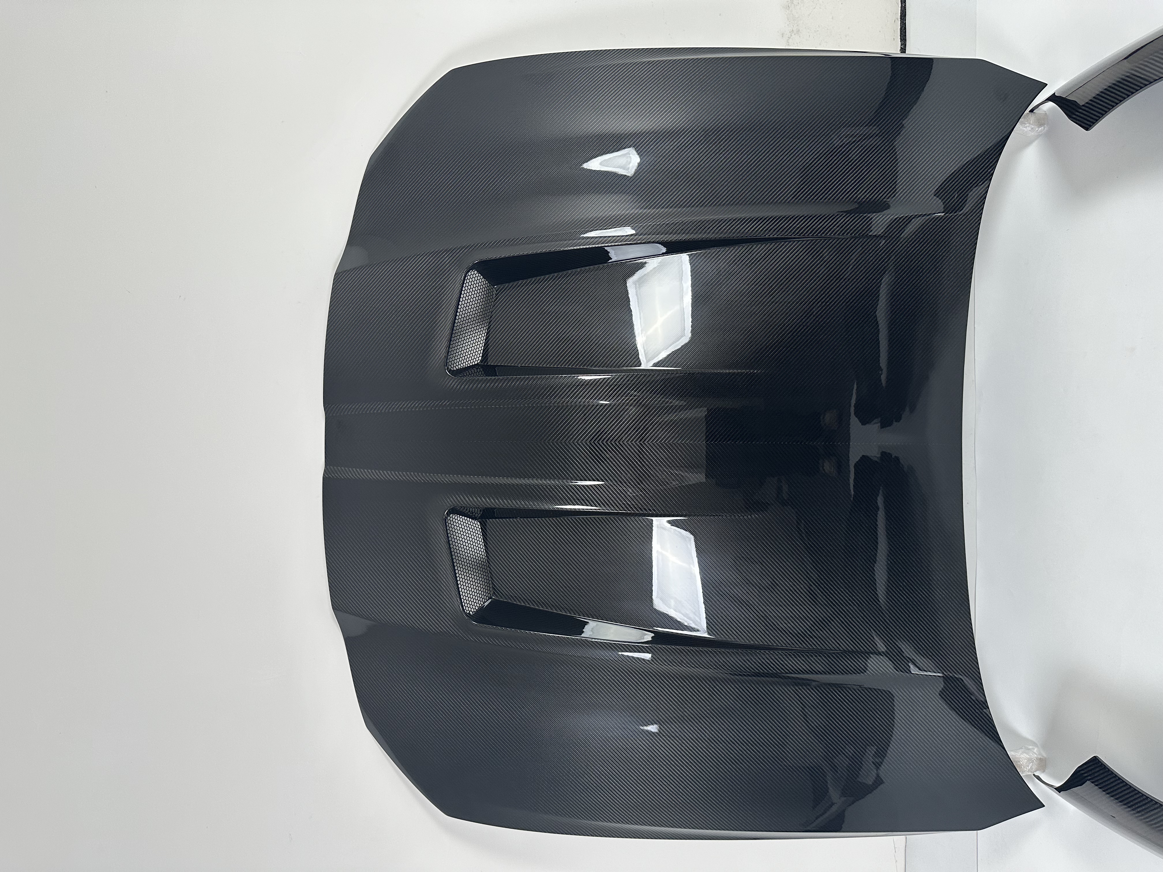 BMW G80 M3/G82 M4 AP Style Vented Dry Carbon Hood - styling view