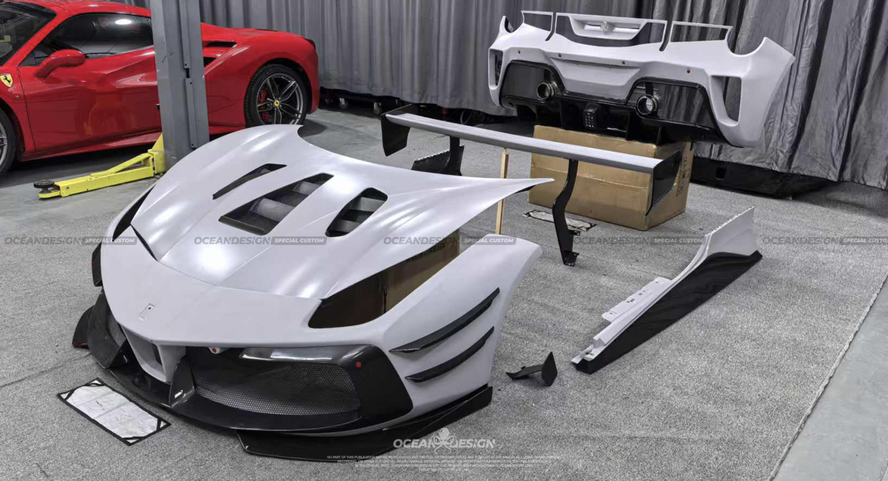 Ferrari 488 Challenge Evo Style Conversion Parts - styling view