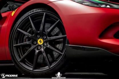 Ferrari 296 OEM Style Dry Carbon Parts - styling view