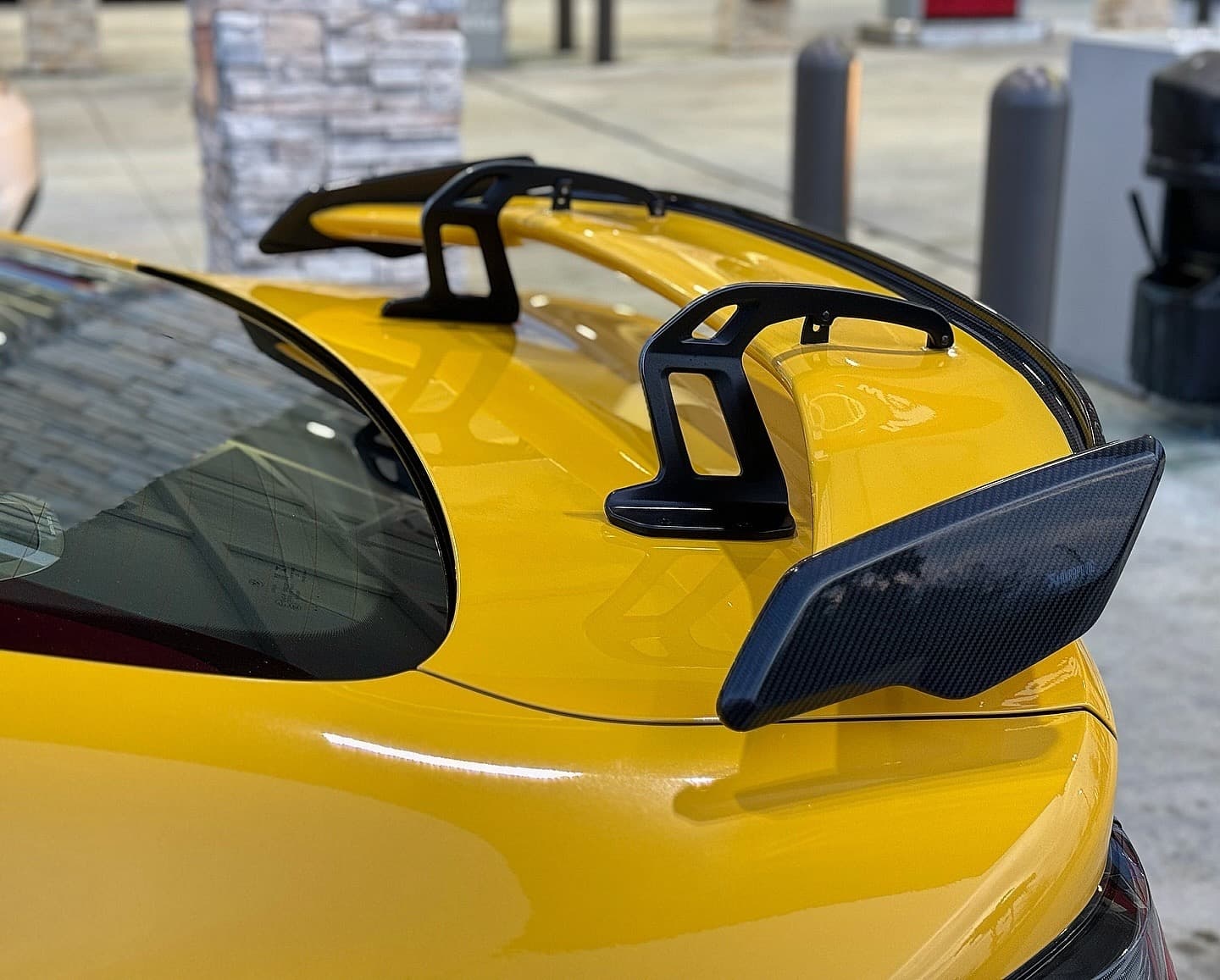 BMW G87 M2/G80 M3/G82 M4 AK Style Dry Carbon GT Wing - styling view