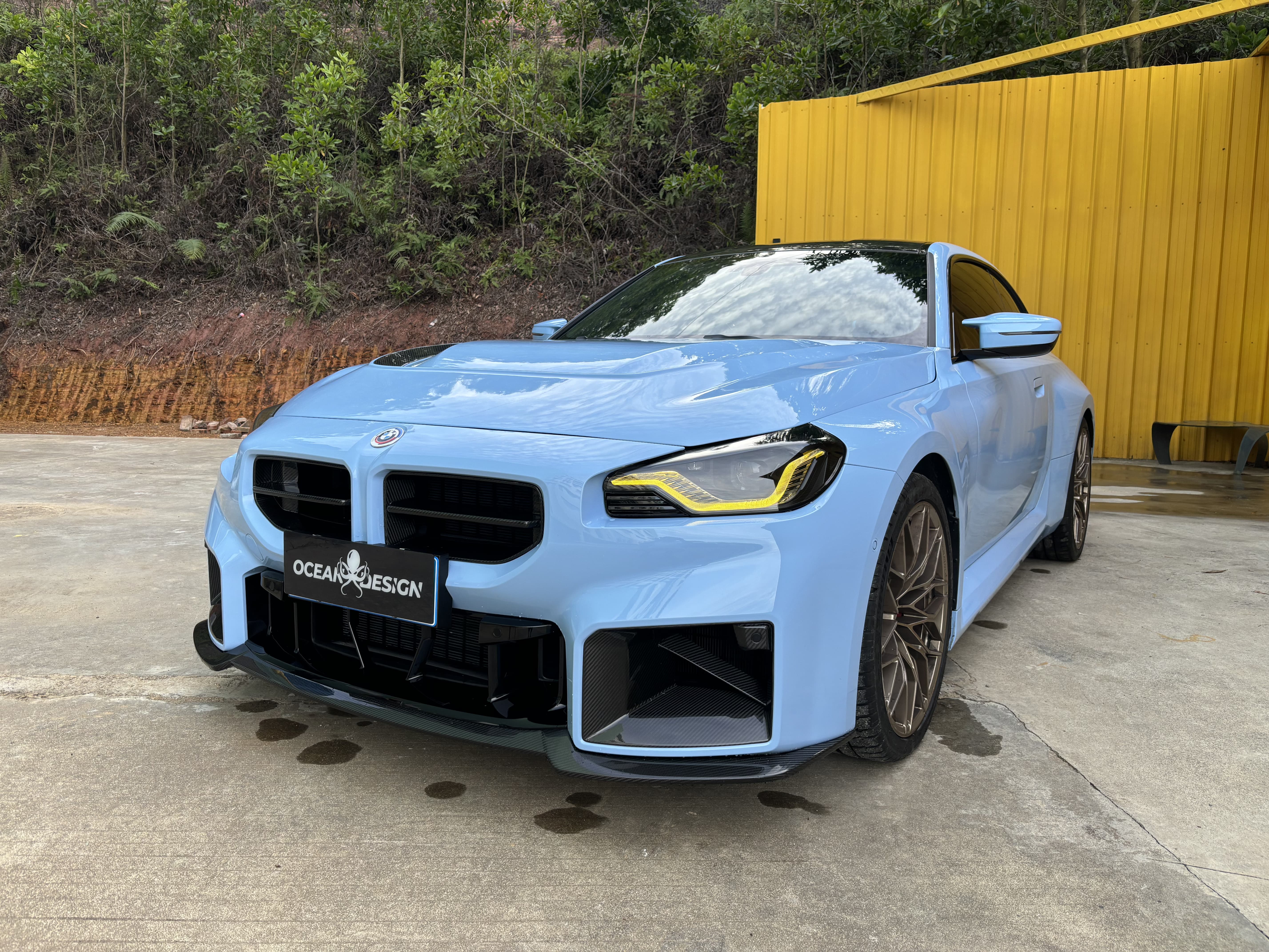 BMW G87 M2 AP Style Dry Carbon Parts - styling view