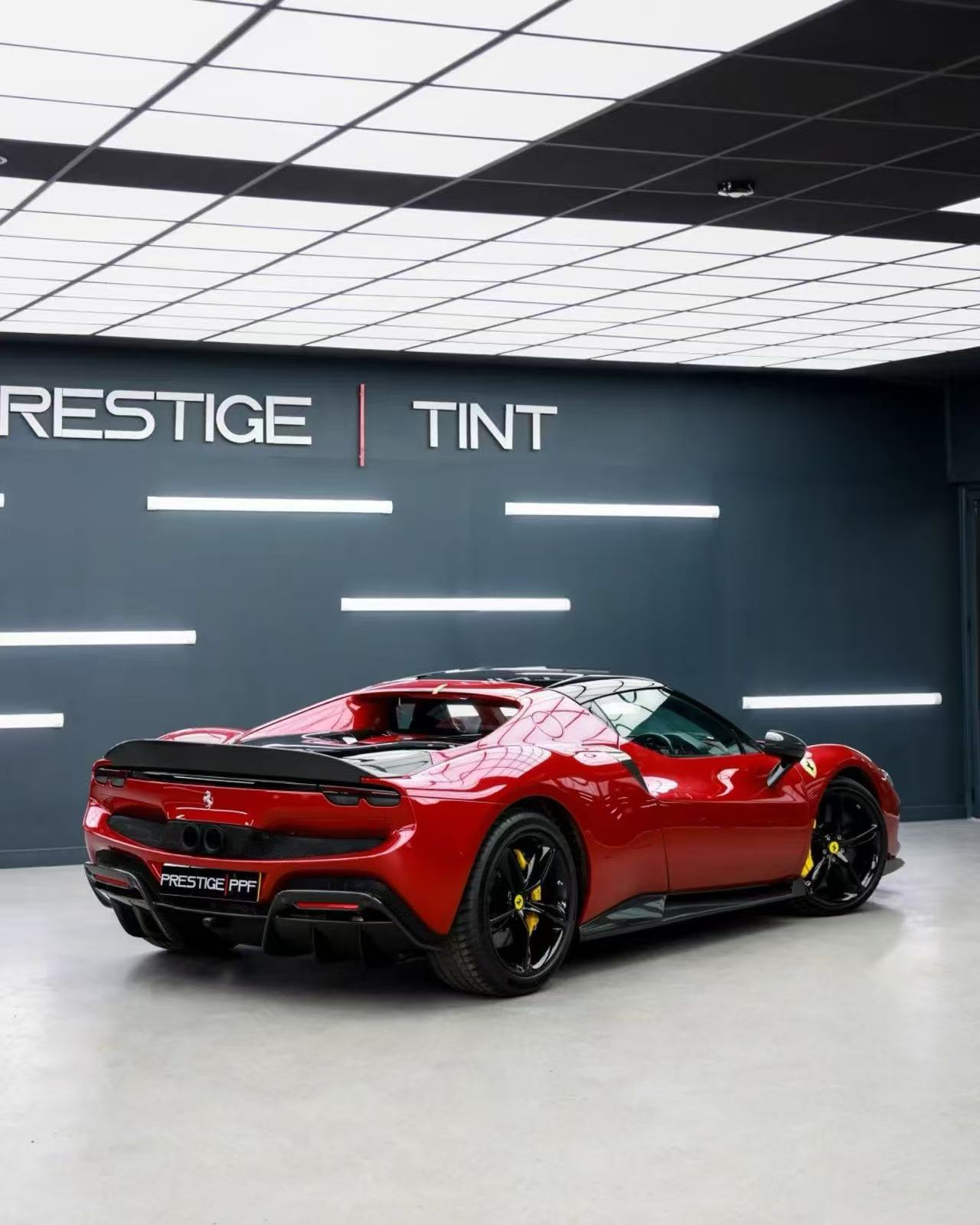 Ferrari 296 N Style Dry Carbon Parts - styling view