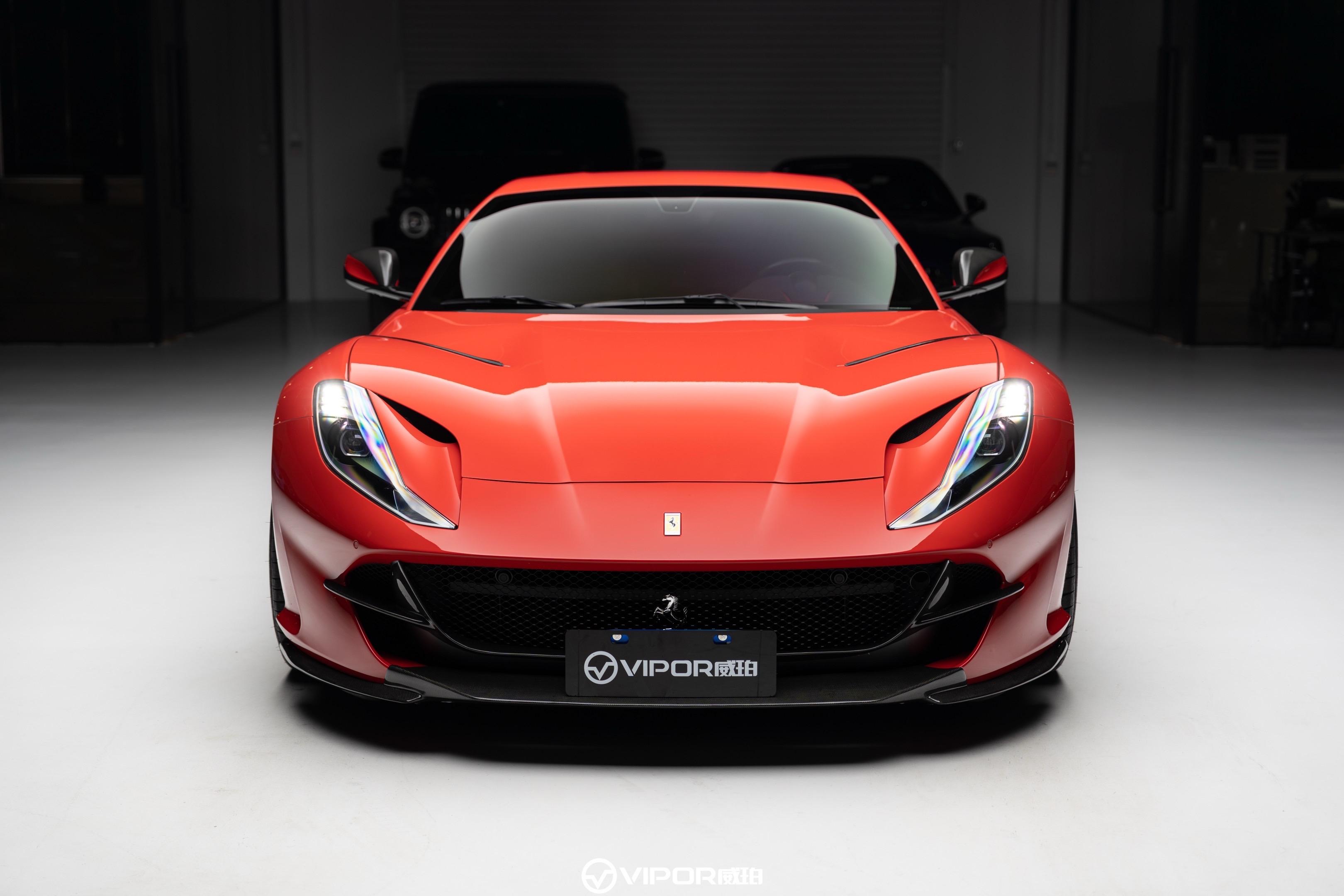 Ferrari 812 N Style Dry Carbon Parts - styling view