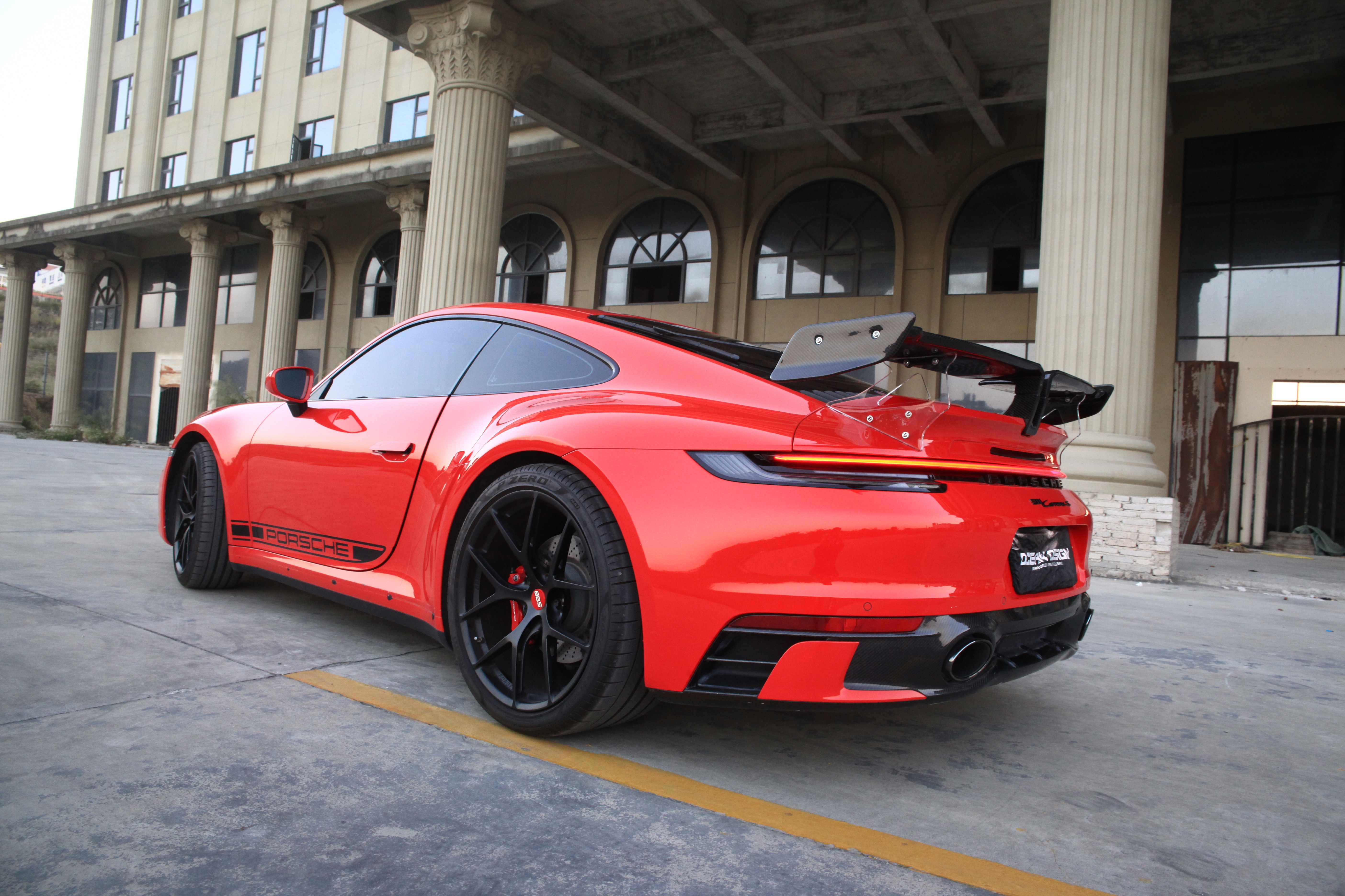 Porsche 911 992.1 Techart Style Carbon Parts - styling view