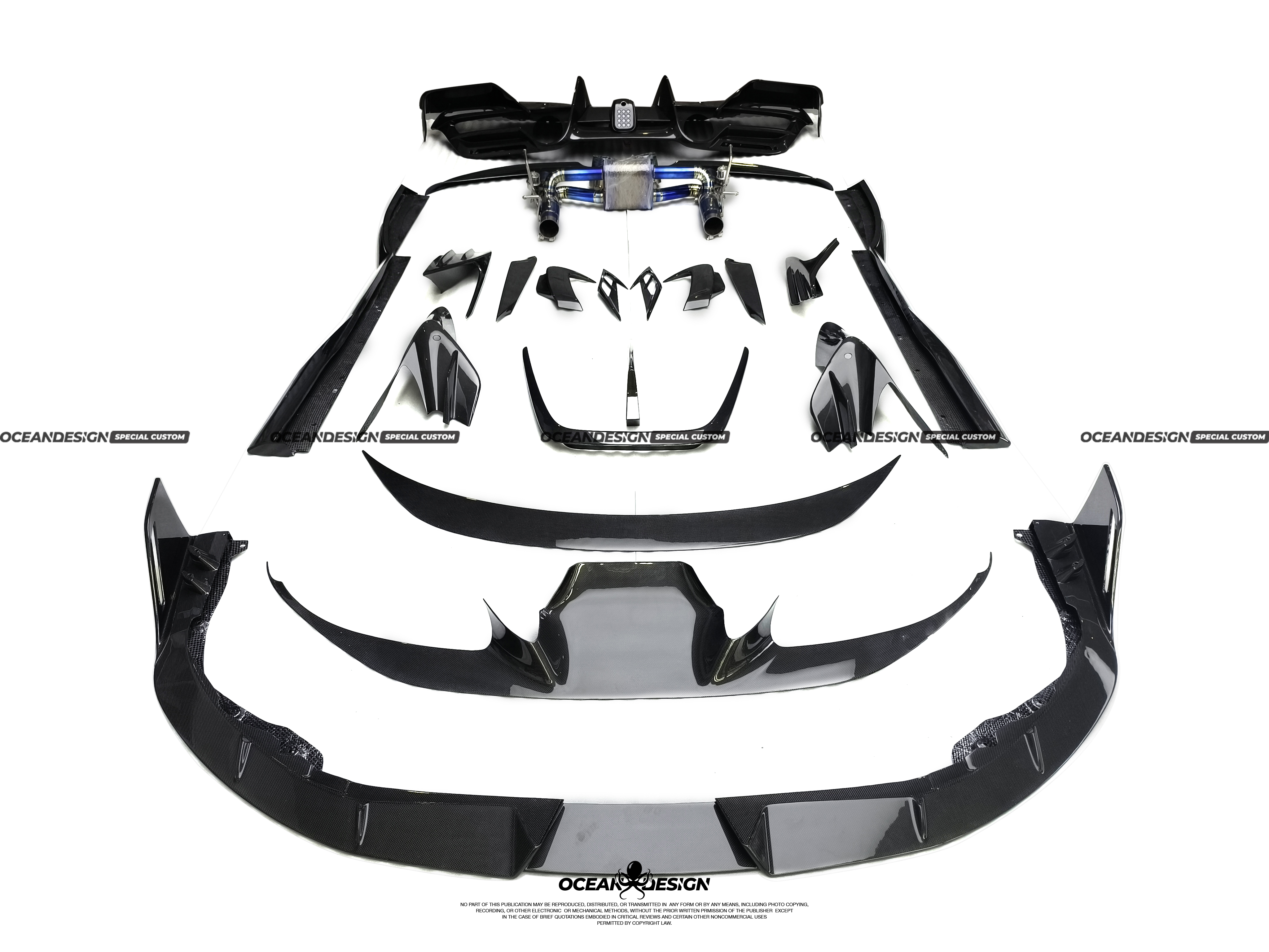 Ferrari F8 MSY Style Parts - styling view