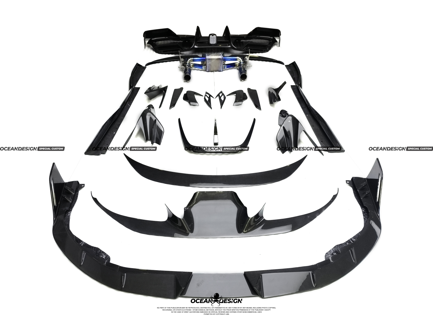 Ferrari F8 MSY Style Parts - styling view