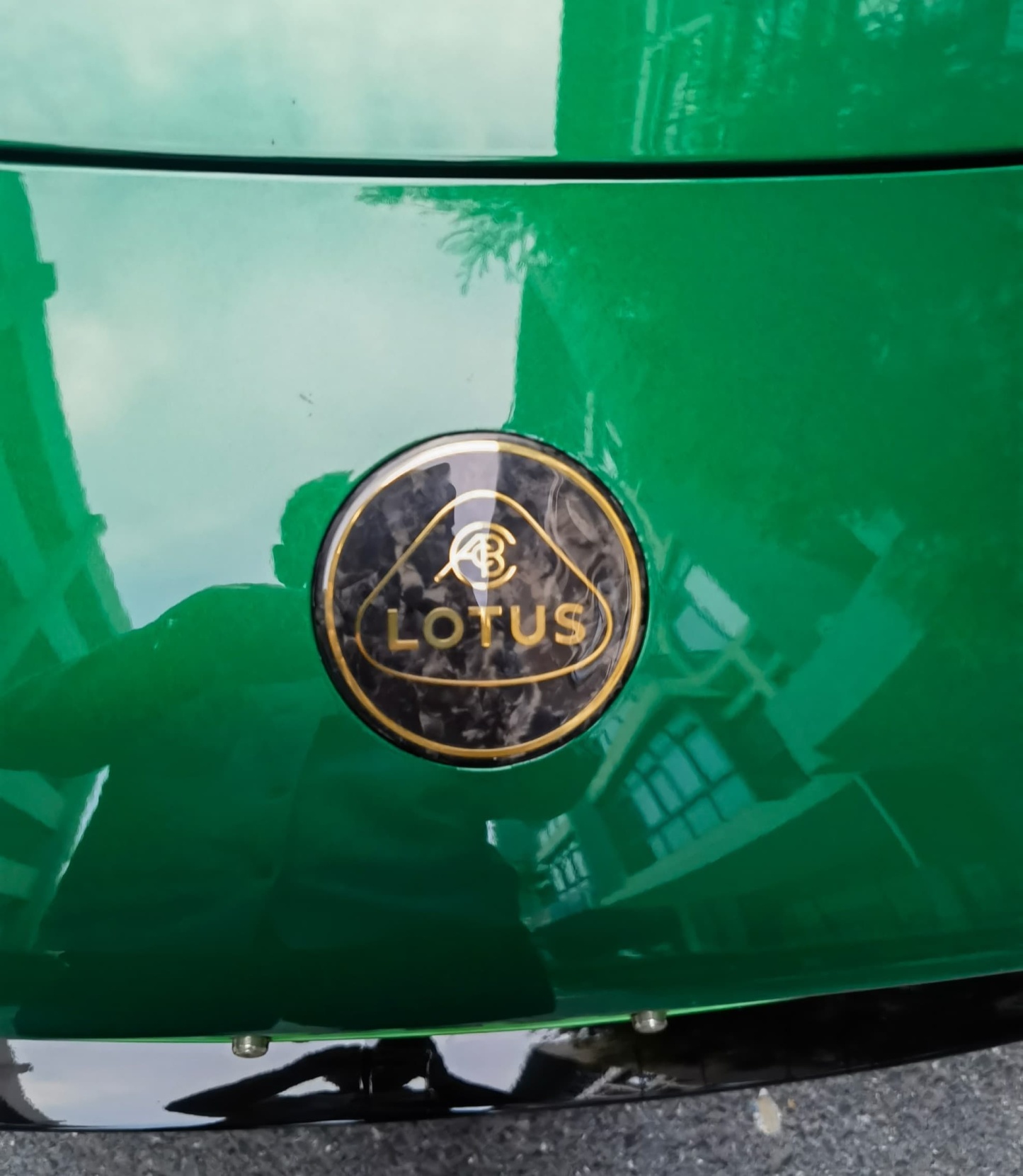 Lotus Emira/Eletre/Emeya Marble-Pattern Dry Carbon Badges - styling view
