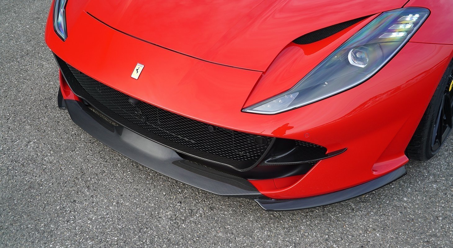 2018- Up Ferrari 812 Superfast & GTS Splitter Front Lip Dry Carbon Fiber N Series Bodykit