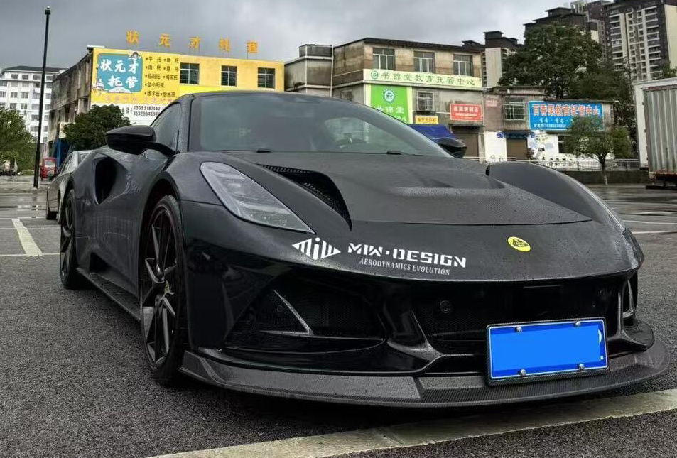 Lotus Emira V Style Dry Carbon Parts - styling view