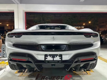 Ferrari 296 OEM Style Dry Carbon Parts - styling view