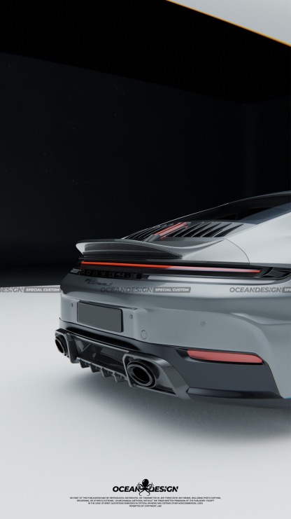 Porsche 911 992.2 Ocean Design Dry Carbon Parts - styling view