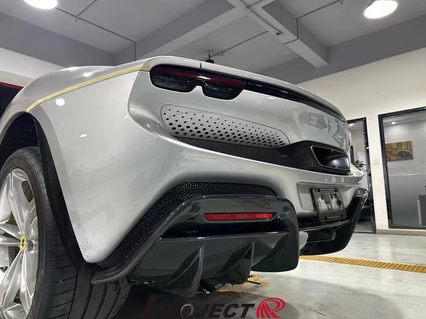 Ferrari 296 OEM Style Dry Carbon Parts - styling view