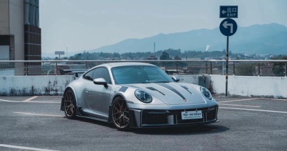 Porsche 911 992.1 Ghost Style Dry Carbon Parts - styling view