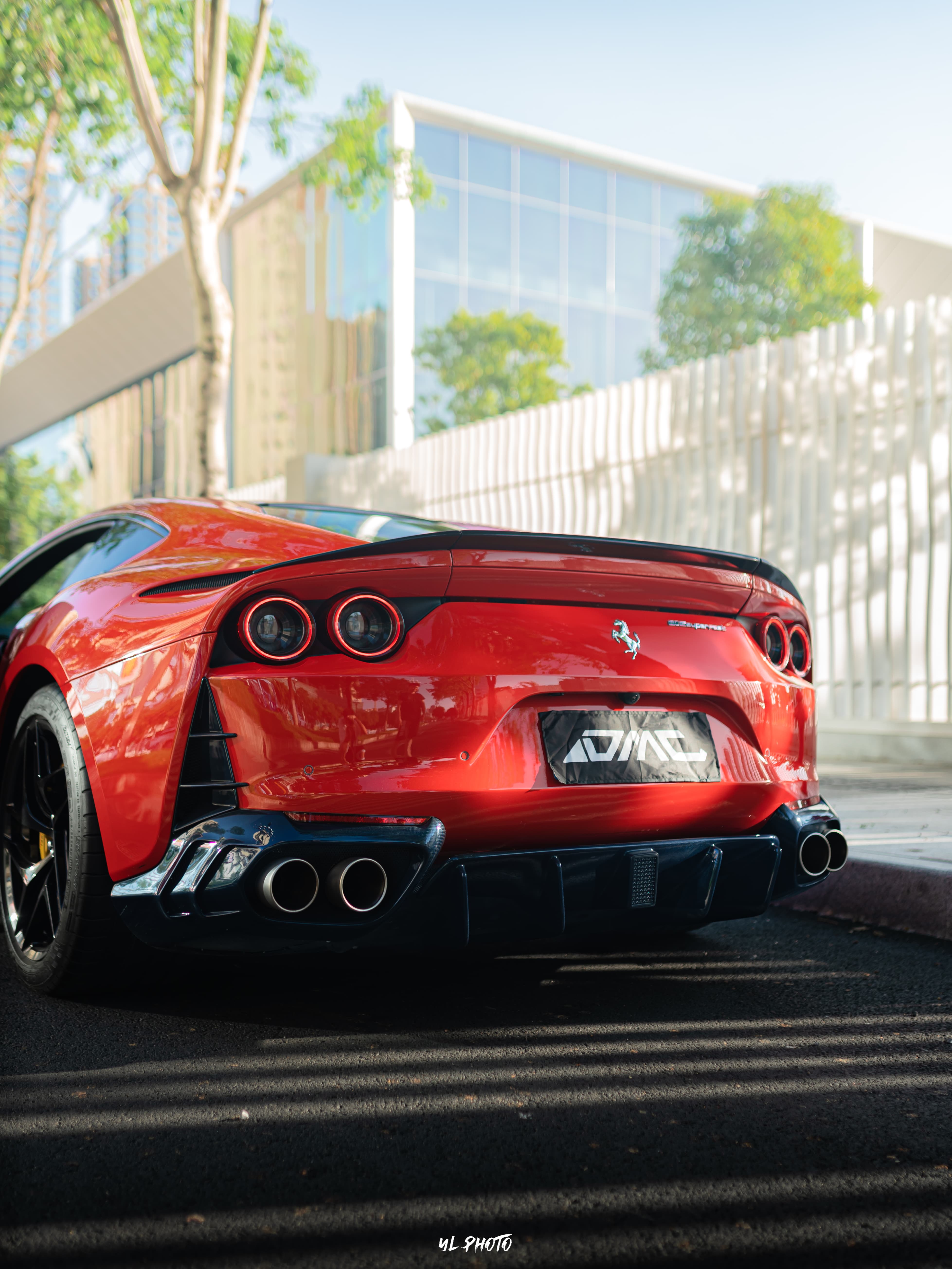 Ferrari 812 MSY Style Dry Carbon Parts - styling view