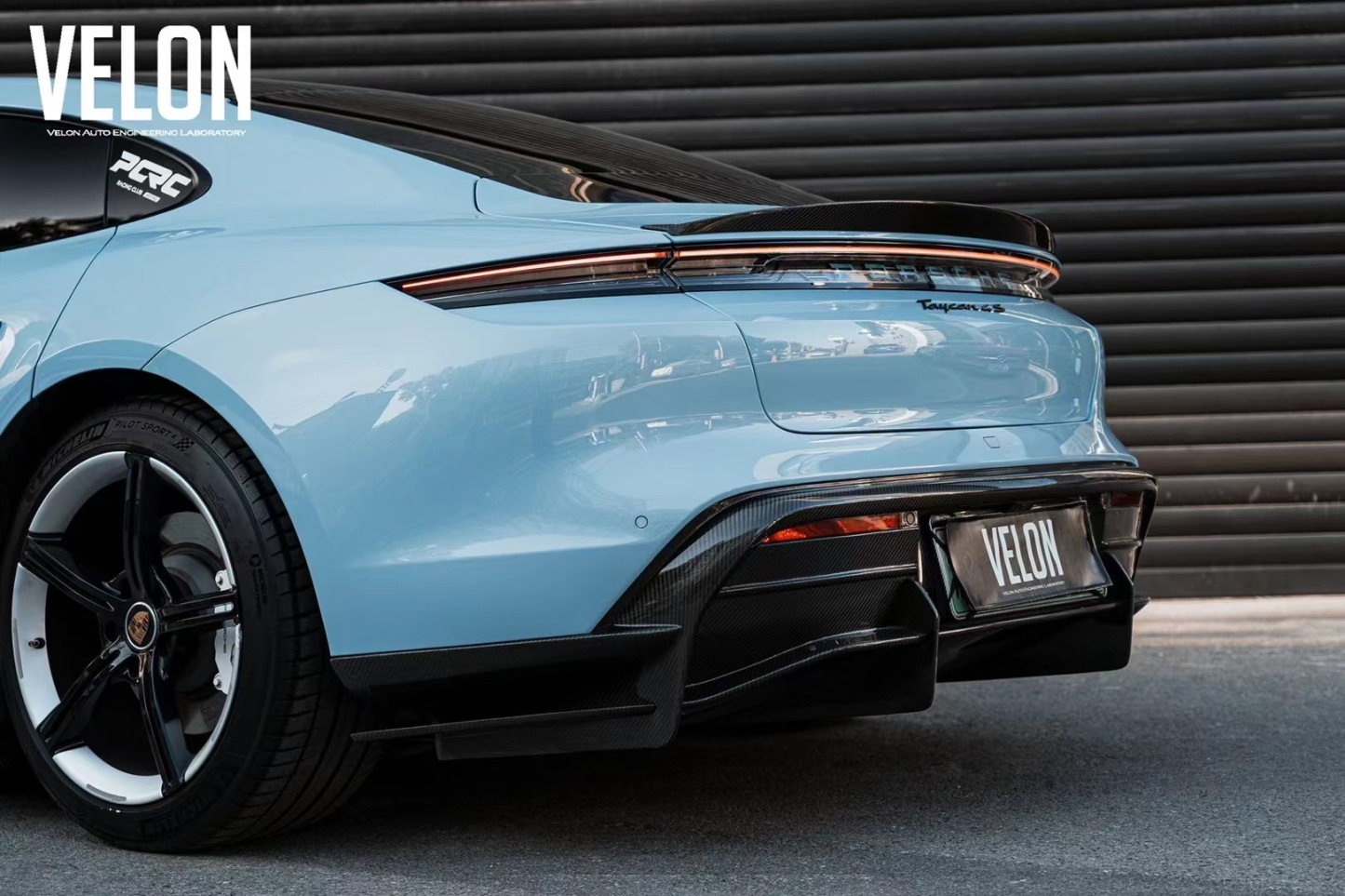 Porsche Taycan Ocean Design OD Style Dry Carbon Parts - styling view