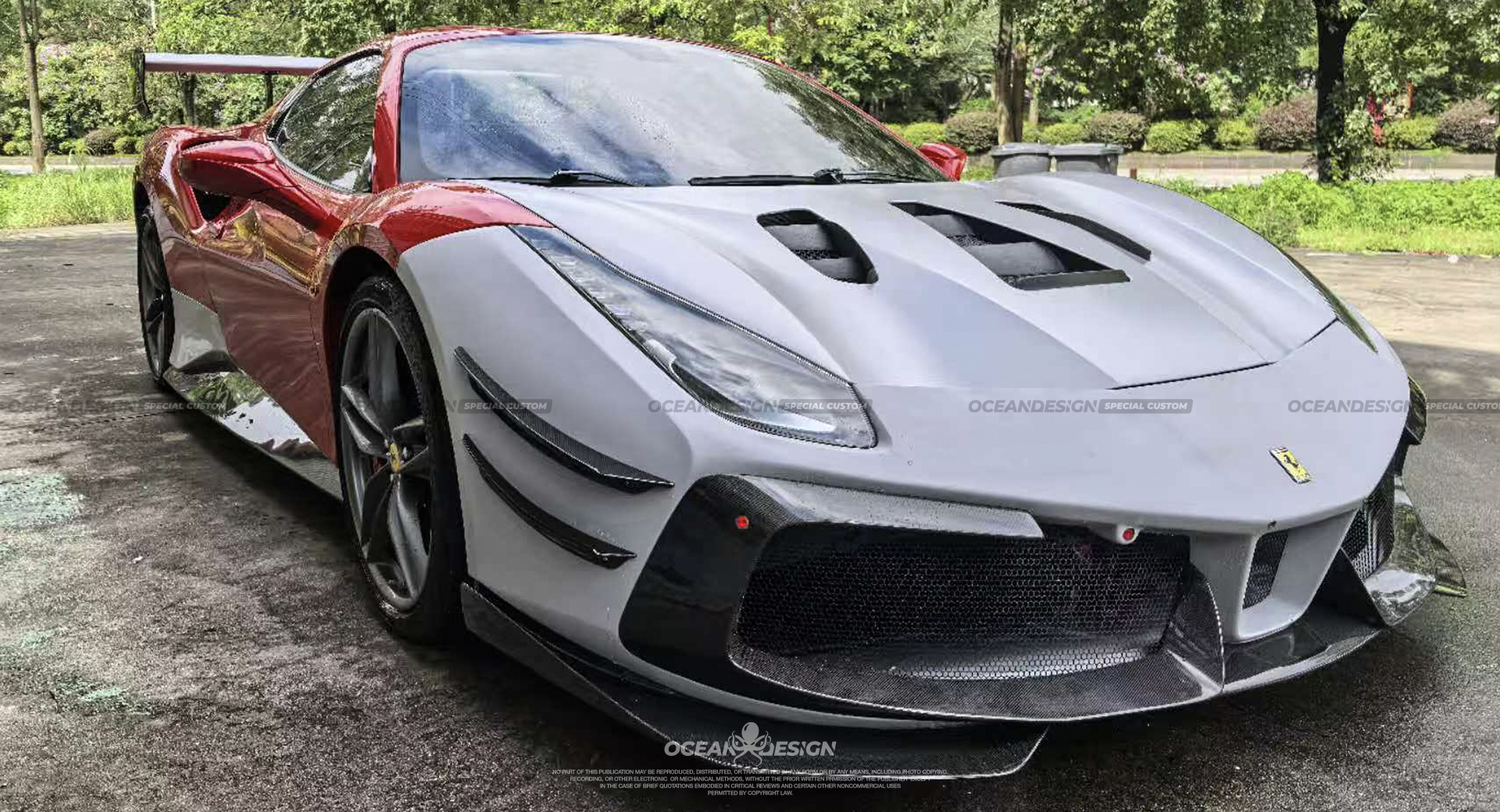 Ferrari 488 Challenge Evo Style Conversion Parts - styling view