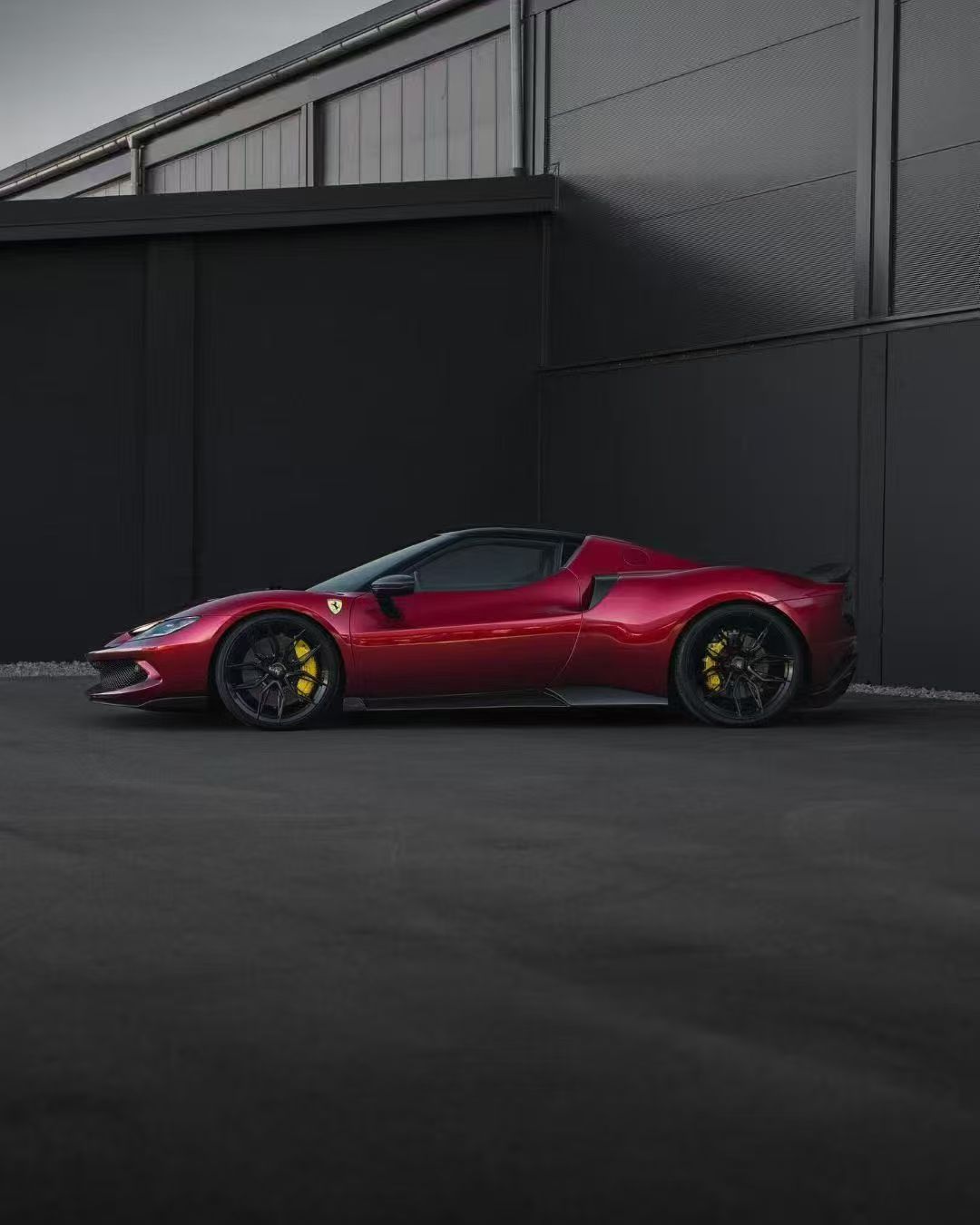 Ferrari 296 N Style Dry Carbon Parts - styling view
