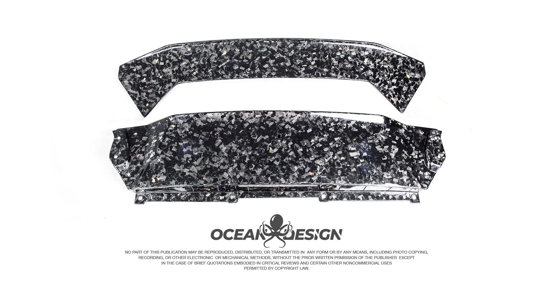 Lamborghini EVO RWD Ocean Design Style Dry Carbon Parts - styling reference for Rear Wing Base
