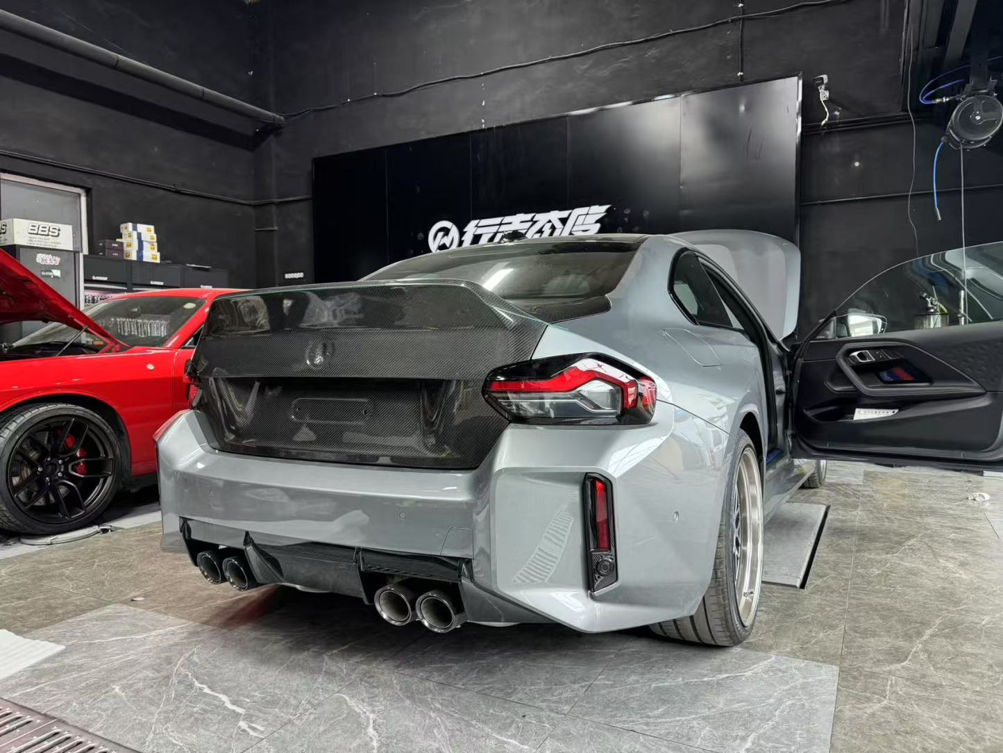 BMW G87 M2 Ocean Design CSL Style Dry Carbon Trunk Lid - styling view