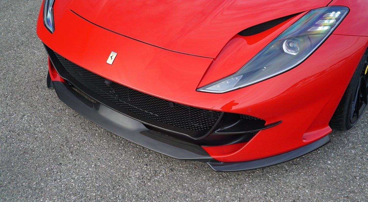 2018- Up Ferrari 812 Superfast & GTS Splitter Front Lip Dry Carbon Fiber N Series Bodykit