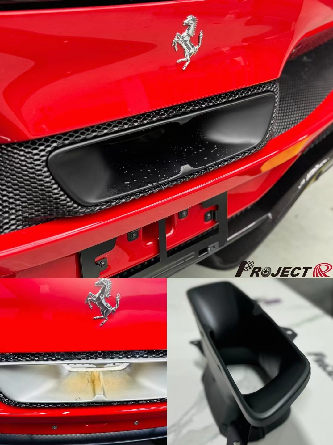 Ferrari 296 OEM Style Dry Carbon Parts - styling view