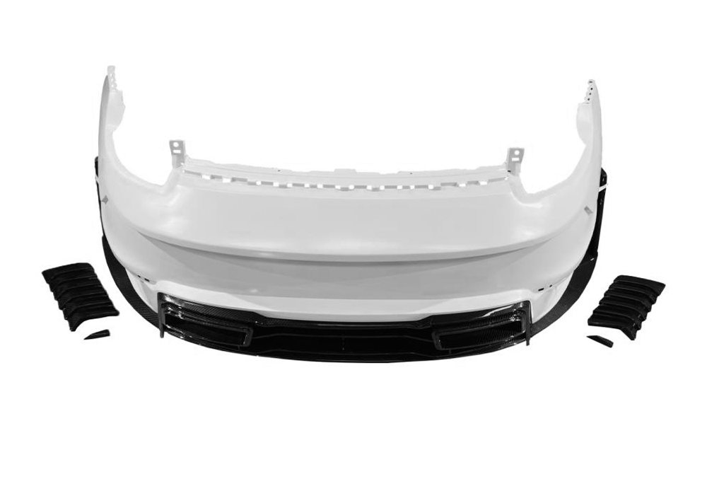 Porsche 911 992.1 Ghost Style Dry Carbon Parts - styling reference for Rear Bumper