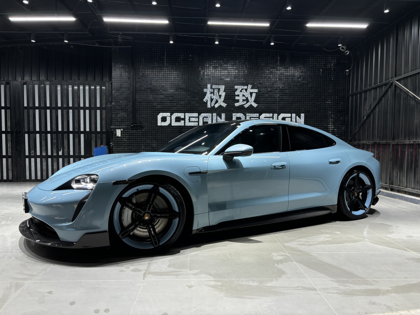 Porsche Taycan Ocean Design OD Style Dry Carbon Parts - styling view