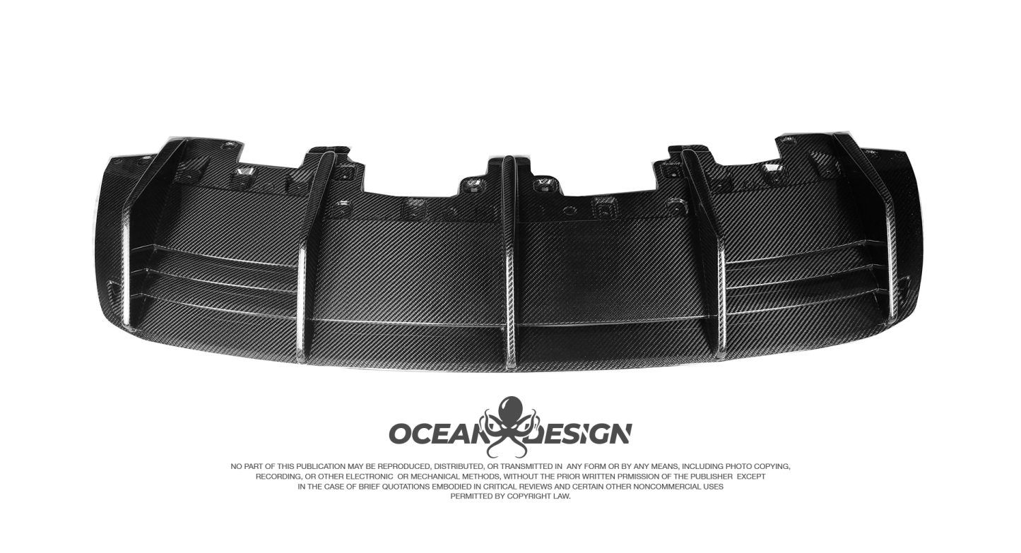 Lamborghini EVO Ocean Design Style Dry Carbon Parts - styling reference for Rear Lip