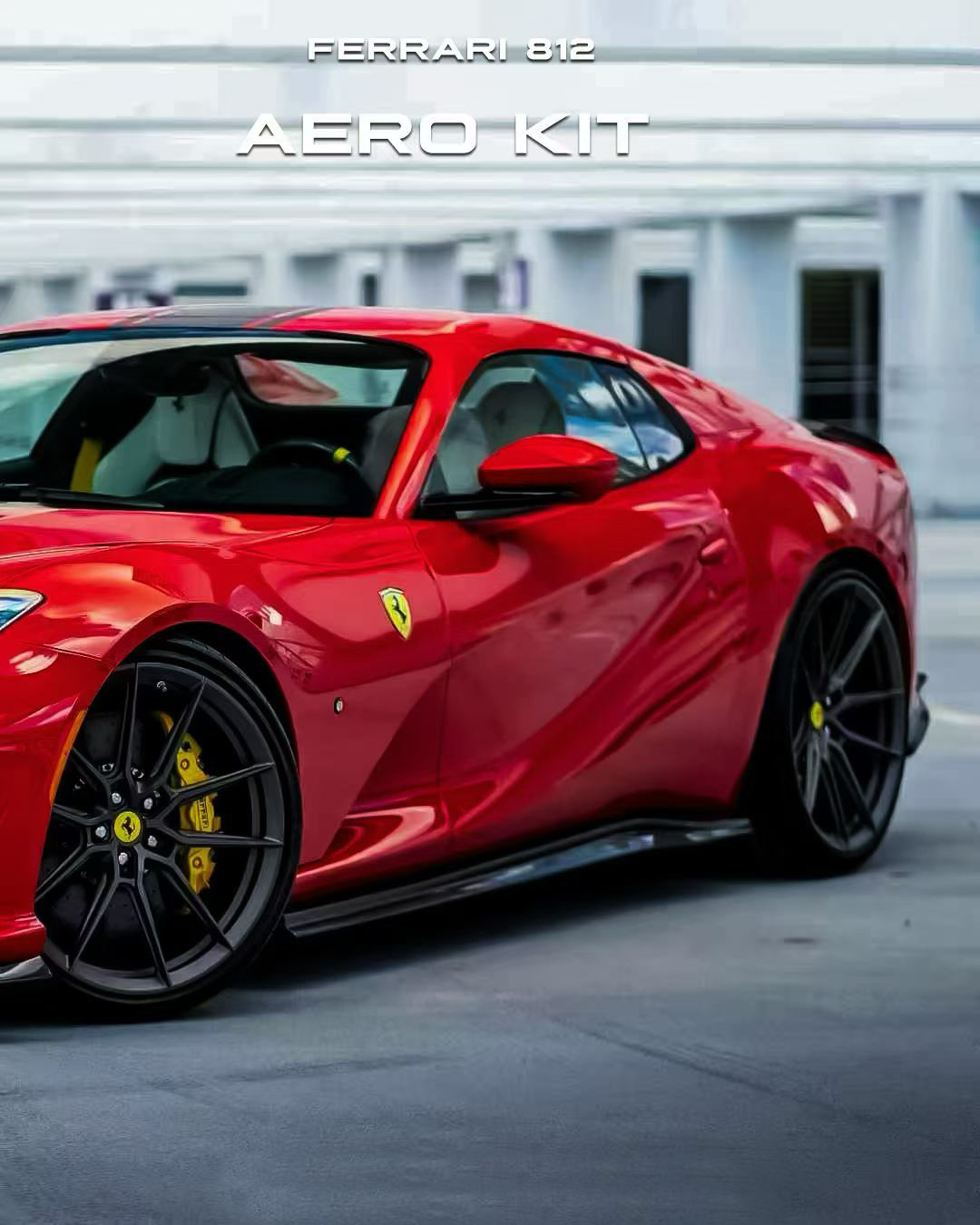 Ferrari 812 N Style Dry Carbon Parts - styling view