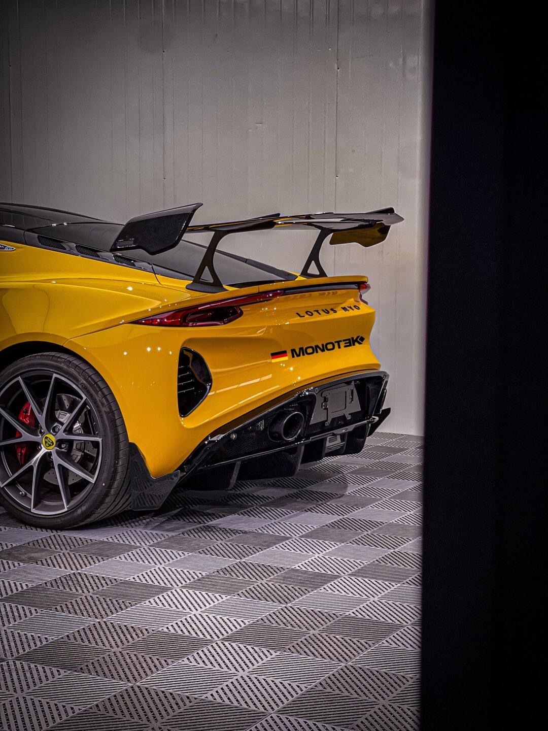 Lotus Emira Monotek Style Dry Carbon Parts - styling view