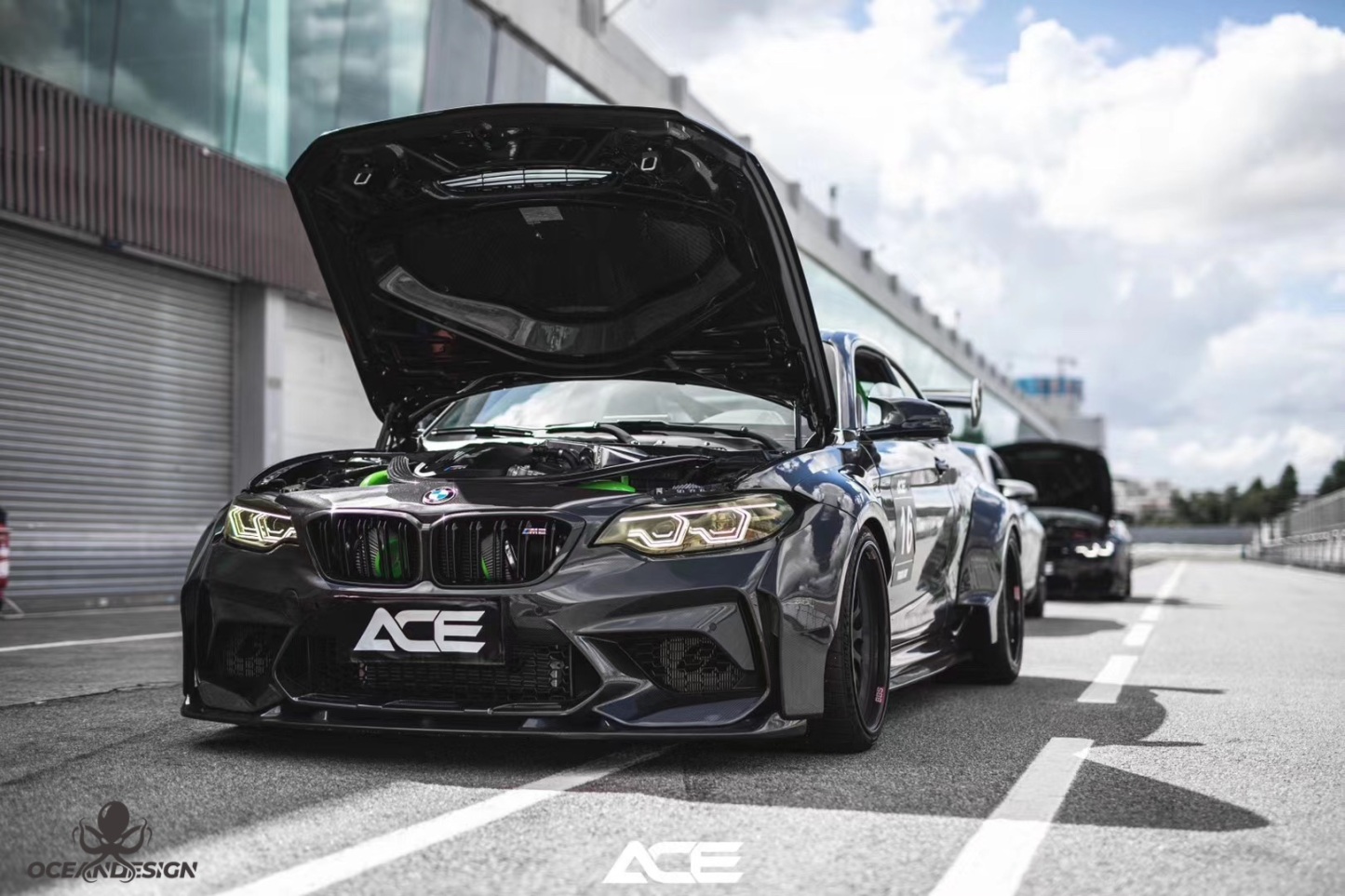 BMW F87 M2C OEM Style Carbon Fiber Body Parts - styling view
