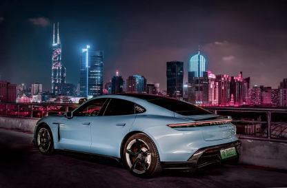 Porsche Taycan Ocean Design OD Style Dry Carbon Parts - styling view