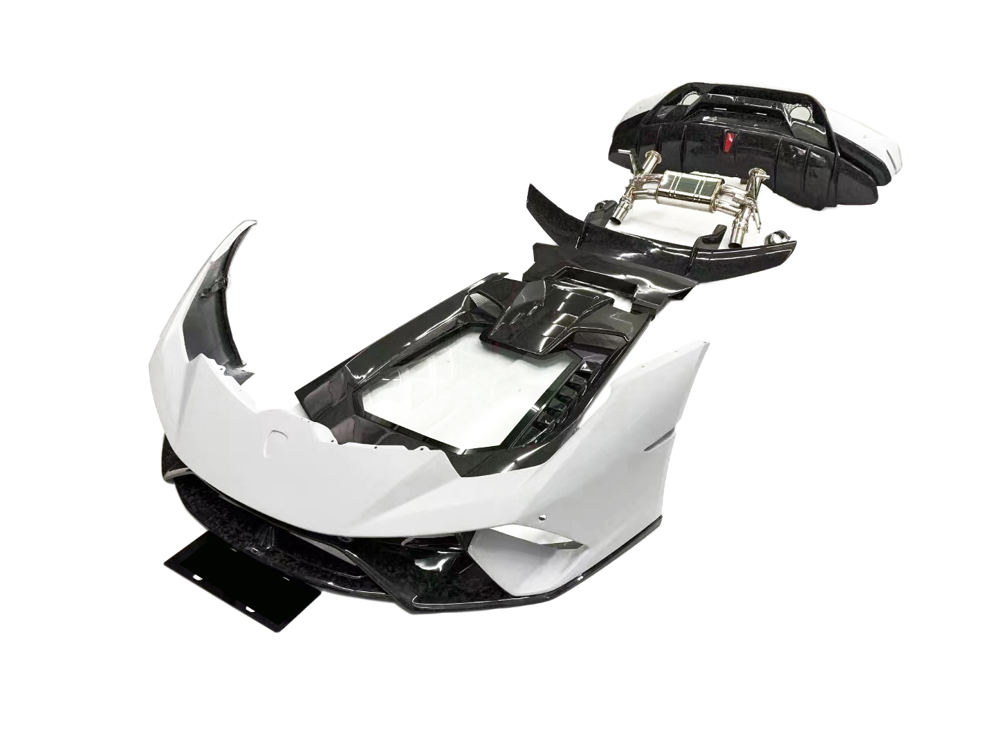 Lamborghini Huracan LP580/LP610/EVO Performance Style Dry Carbon Conversion Kit - styling view