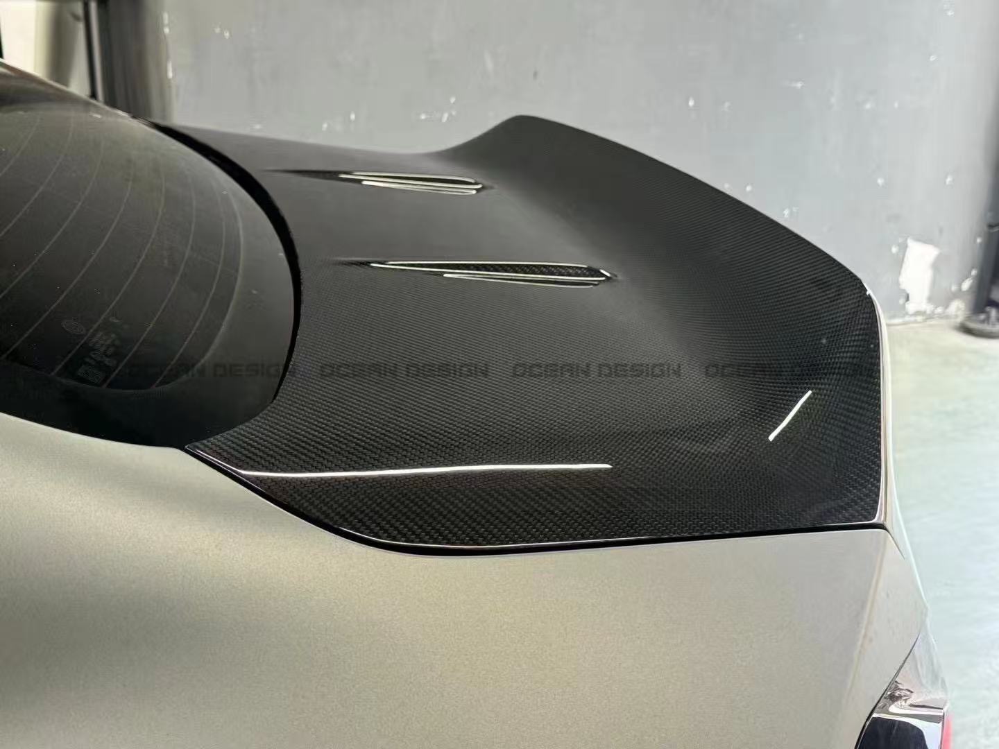 BMW G87 M2 Ocean Design CSL Style Dry Carbon Trunk Lid - styling view