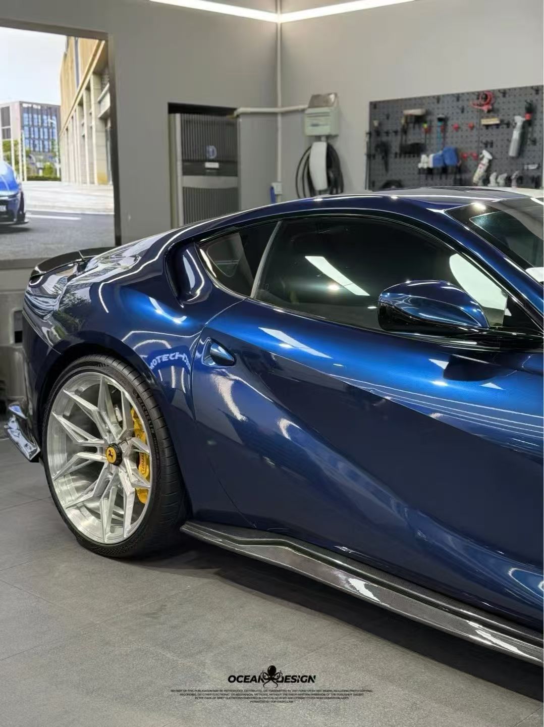 Ferrari 812 N Style Dry Carbon Parts - styling view