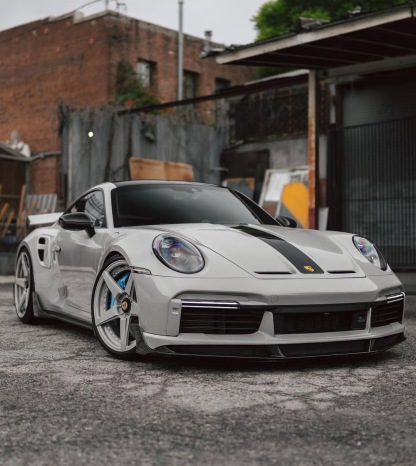 Porsche 911 992.1 Turbo S 9D Style Dry Carbon Parts - styling view
