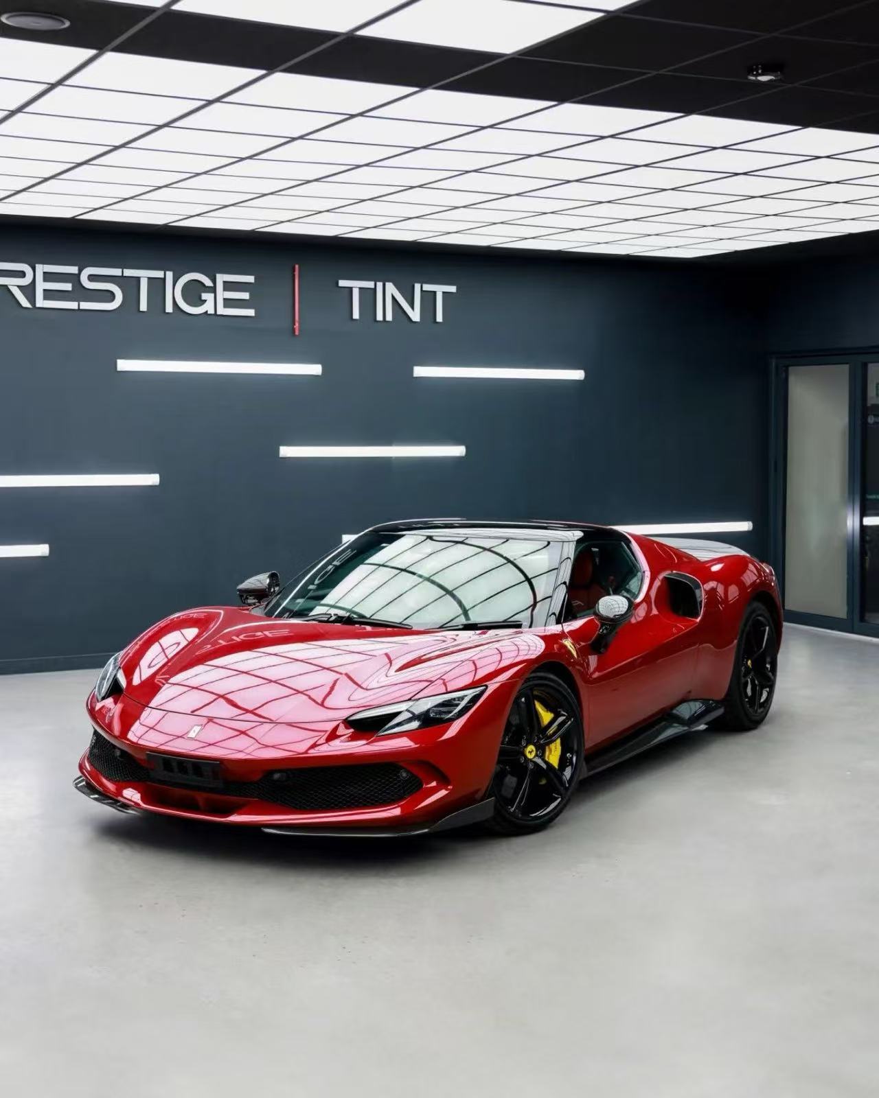 Ferrari 296 N Style Dry Carbon Parts - styling view