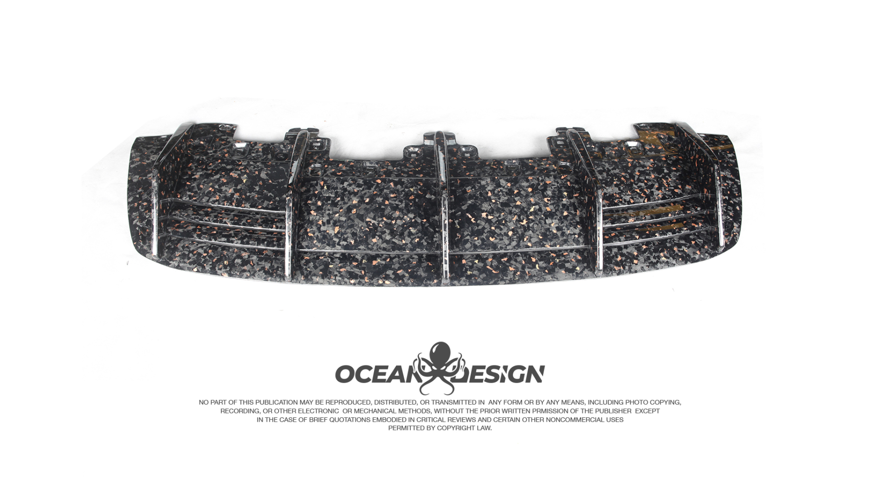 Lamborghini EVO RWD Ocean Design Style Dry Carbon Parts - styling reference for Rear Lip